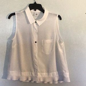 CAbi white top size Medium